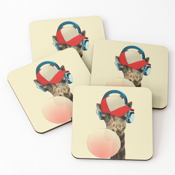 Item preview, Giraffe with baseball cap (cream) designed and sold by Madame Memento.