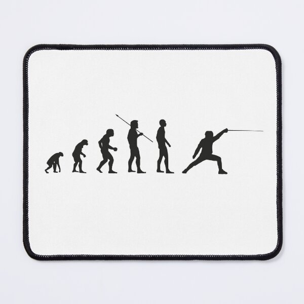 Item preview, Fencer Man Evolution Fencing Evolutionist Meme Bv designed and sold by KleverOlivier.