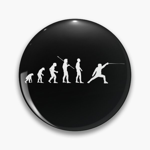 Item preview, Fencer Man Evolution Fencing Evolutionist Meme Wv designed and sold by KleverOlivier.