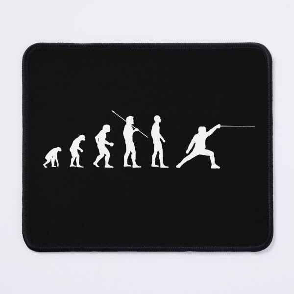 Item preview, Fencer Man Evolution Fencing Evolutionist Meme Wv designed and sold by KleverOlivier.