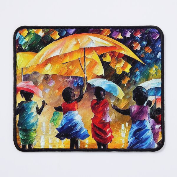 Item preview, African Children Playing in the Colourful Rain designed and sold by GambiJoop.