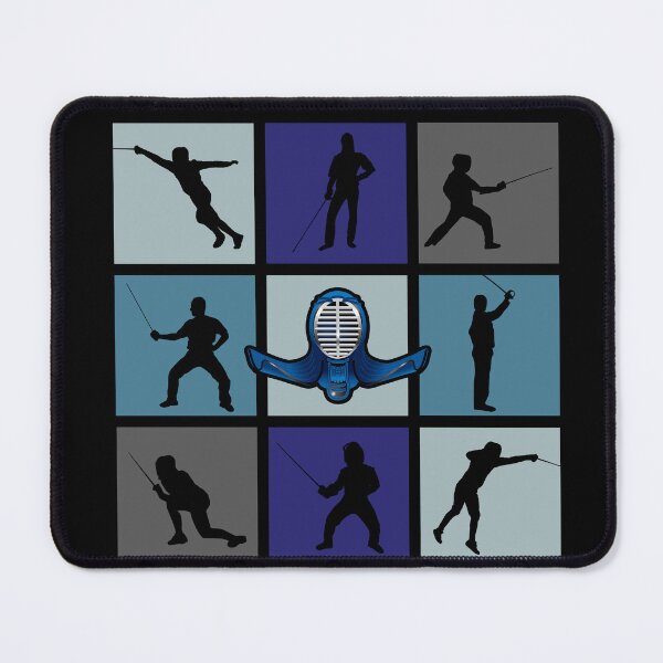 Item preview, Fencing Pop Art Fencer Silhouettes designed and sold by KleverOlivier.