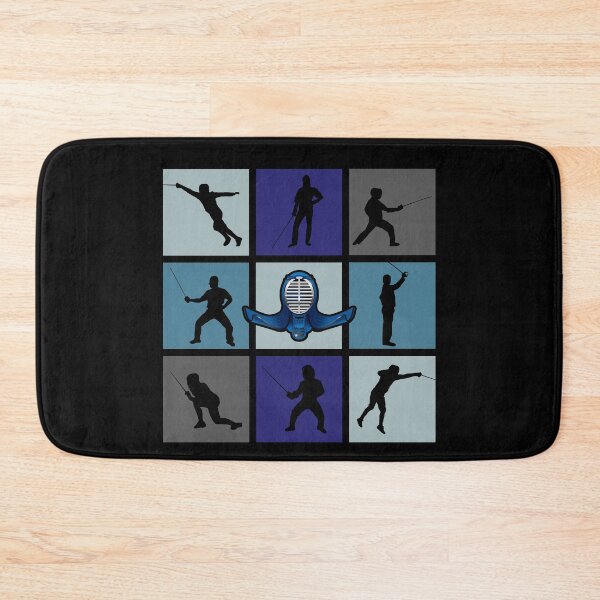 Item preview, Fencing Pop Art Fencer Silhouettes designed and sold by KleverOlivier.