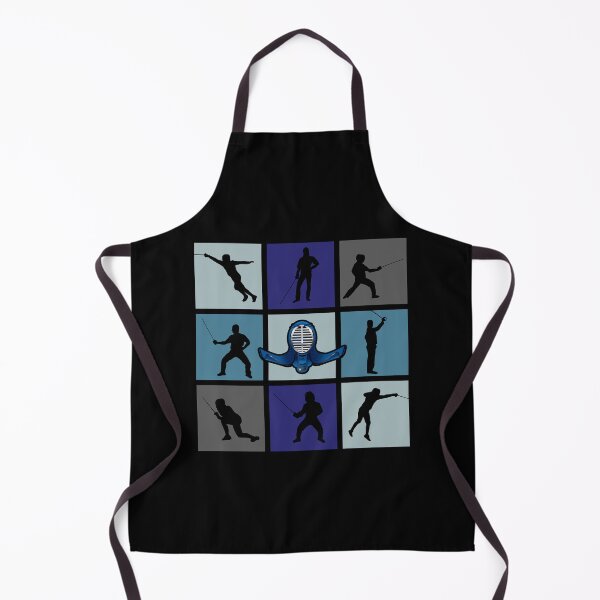 Item preview, Fencing Pop Art Fencer Silhouettes designed and sold by KleverOlivier.