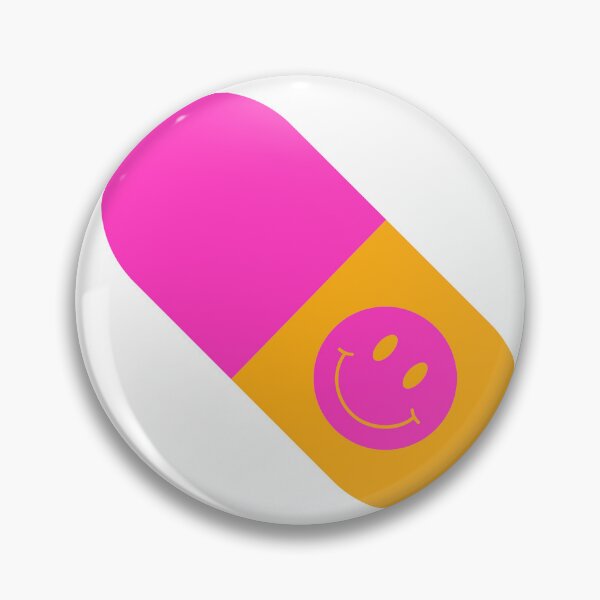 Item preview, Smiley Pill Sticker designed and sold by pinkcoast.