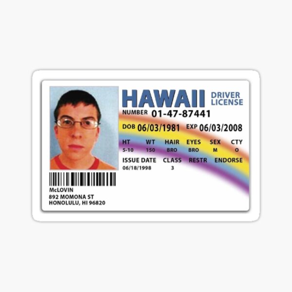 Fake Id Stickers