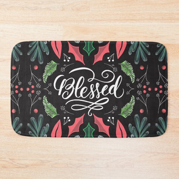 Item preview, Blessed - Christmas Quote designed and sold by Anis Illustration.