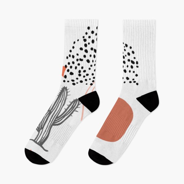 Aperçu de l'œuvre cactus Boho Dots Abstrait Beige Terracotta Orange créée et vendue par AichaShopS.