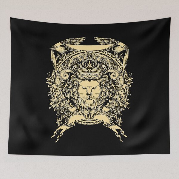 Item preview, Vintage style lion shield designed and sold by Mansn.