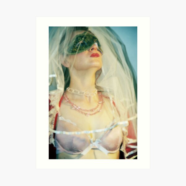 The Masked lady Art Print