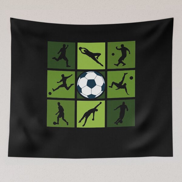Item preview, Soccer Pop Art Player's Silhouettes designed and sold by KleverOlivier.