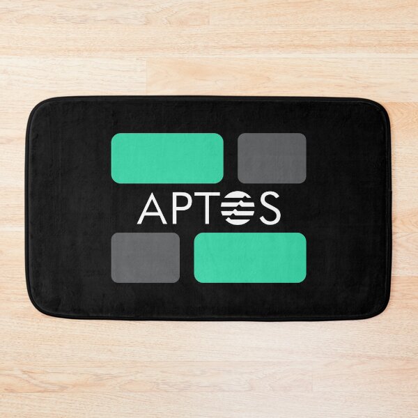 Item preview, Aptos APT Crypto Altcoin - Abstract Minimalist Design with Rounded Rectangles designed and sold by CryptoMoods.
