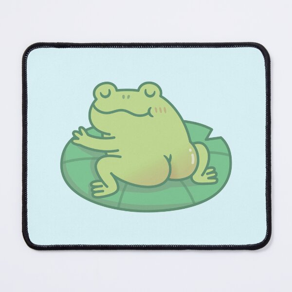 Item preview, Frog With Cute Butt Resting On Lily Pad designed and sold by rustydoodle.