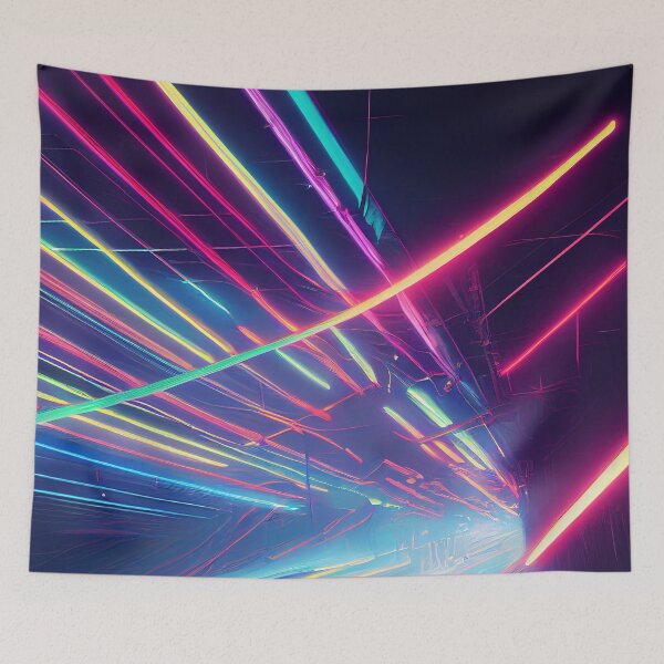 Item preview, Neon train line designed and sold by ComicsFactory.