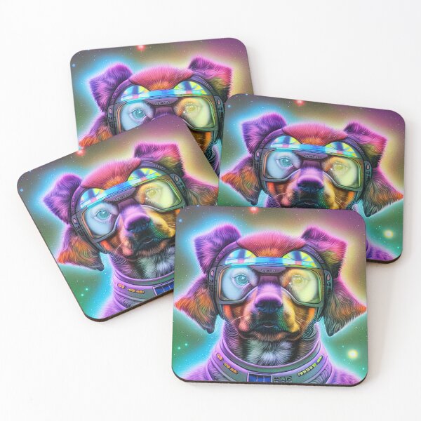 Item preview, Cadet #111 - Vintage Fighter Pilot Space Dog designed and sold by Galactic Fur Baby Federation.