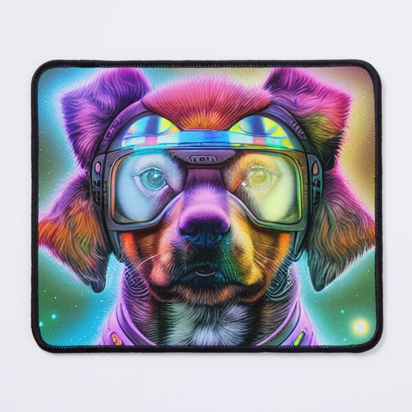 Item preview, Cadet #111 - Vintage Fighter Pilot Space Dog designed and sold by Galactic Fur Baby Federation.