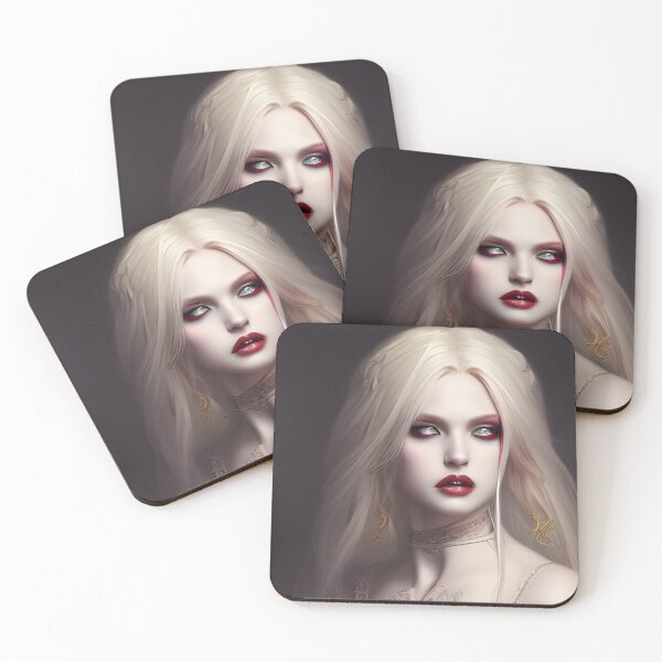 Item preview, Sexy Blonde Vampire Alluring Dark Madame Beautiful Artwork designed and sold by Eliteijr.