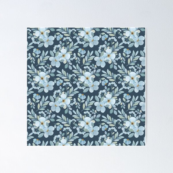 Item preview, blue-flower designed and sold by LorenaDuarte.