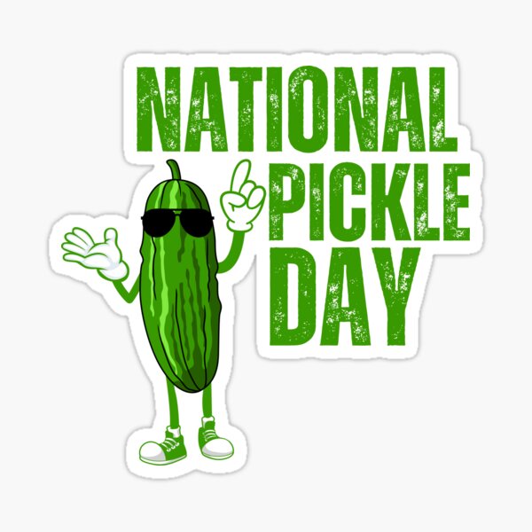 "National Pickle Day Pickle Lover Pickle Squad" Sticker for Sale by