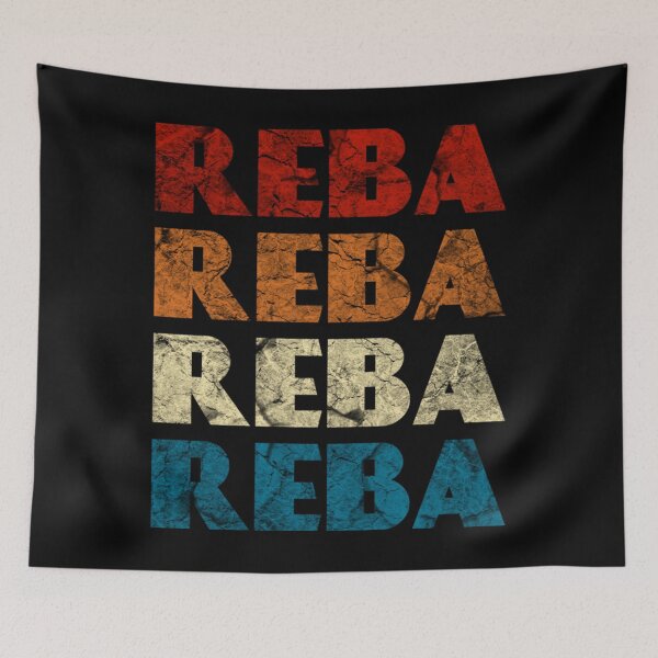 Item preview, Reba Vintage Wordmark Pattern Retro Style designed and sold by expertpineapple.