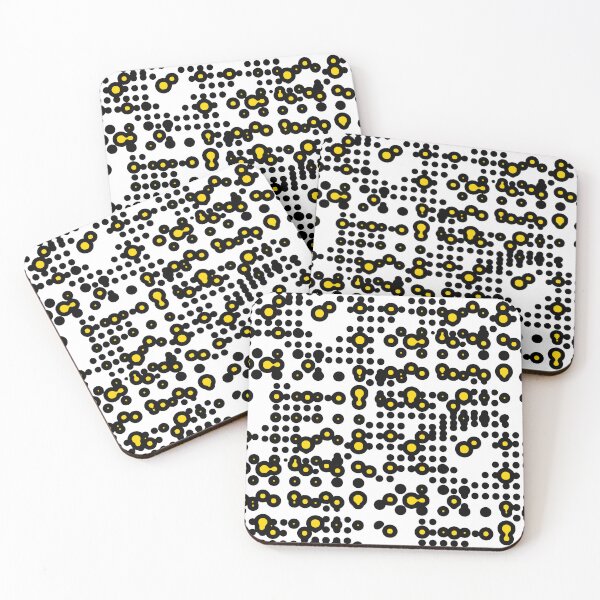 Item preview, Disruptive Random Gold and Black Dots and Circles Pattern designed and sold by American-Ancap.