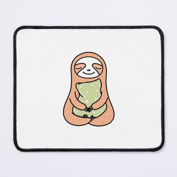 Item preview, Funny cartoon sloth with cushion designed and sold by Aleksse.