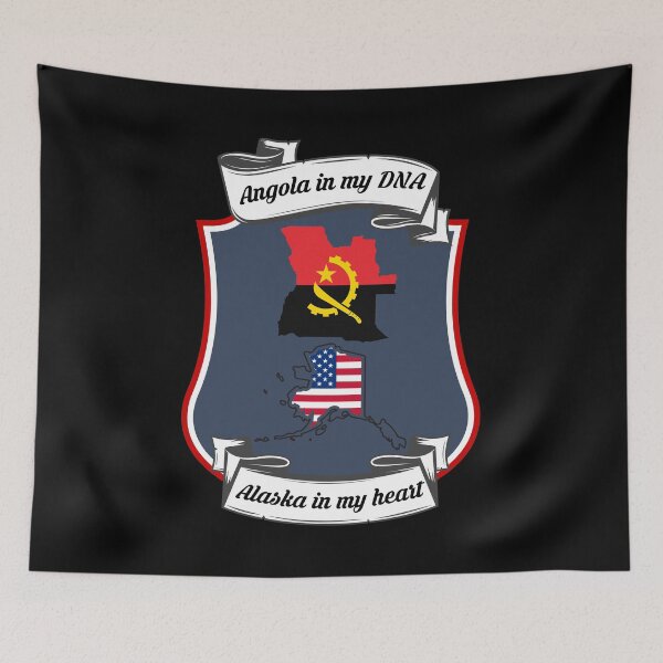 Item preview, Angola in my DNA, Alaska in my heart Heritage designed and sold by Tony ⭐⭐⭐⭐⭐.