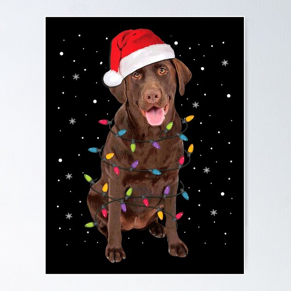 Item preview, Christmas Labrador Retriever Dog Chocolate Lab Lover Gift designed and sold by Gerda668899.