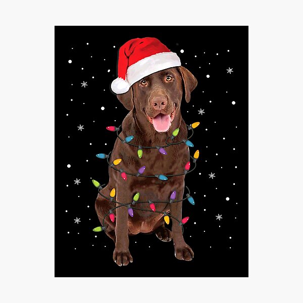 Item preview, Christmas Labrador Retriever Dog Chocolate Lab Lover Gift designed and sold by Gerda668899.