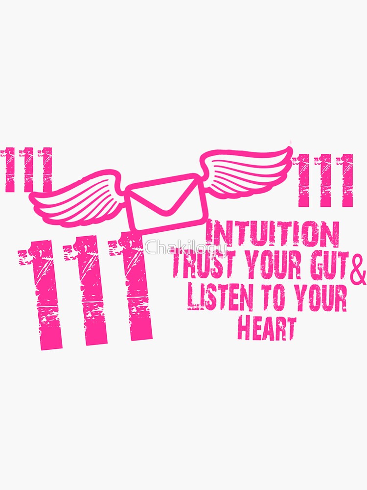 111 Angel Number Vinyl Decal - Intuition Alignment Numerology