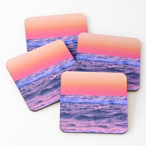 Item preview, blue ocean waves, yellow orange vibes, retro #11 designed and sold by supeart.