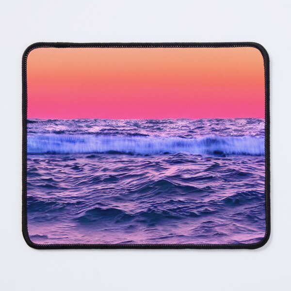 Item preview, blue ocean waves, yellow orange vibes, retro #11 designed and sold by supeart.