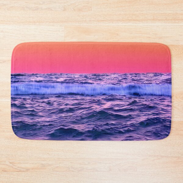 Item preview, blue ocean waves, yellow orange vibes, retro #11 designed and sold by supeart.