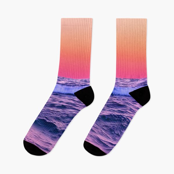 Item preview, blue ocean waves, yellow orange vibes, retro #11 designed and sold by supeart.