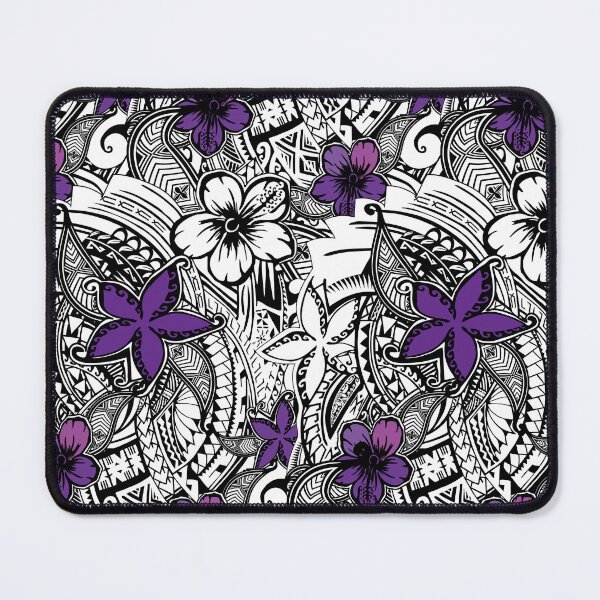 Item preview, Hawaiian - Samoan - Polynesian Tribal Floral Print designed and sold by sunnthreads.