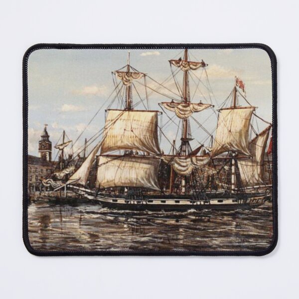 Item preview, HMS BOUNTY PASSING WAPPING LONDON designed and sold by Mackenzie Moulton International Artist .