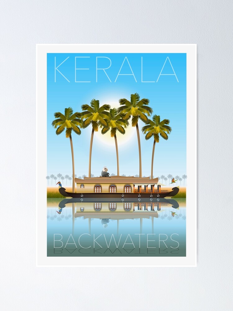 Kerala Backwaters By Day Poster By Lauraamynic Redbubble