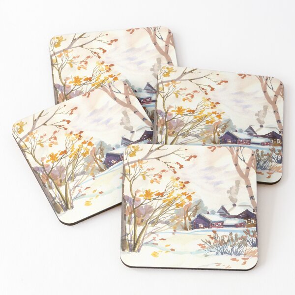 Item preview, Autumn Landscape. Late Autumn. First Snow. designed and sold by NorroenDyrd.