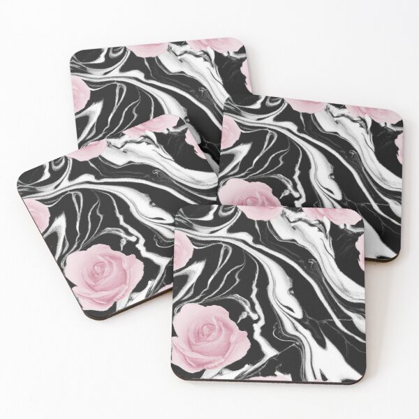 Item preview, Pink roses black marble phone case designed and sold by PupilCreative .