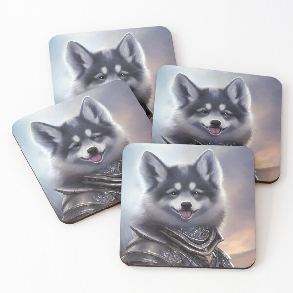Item preview, AI Generated Art, War Husky/Pomsky designed and sold by RabbitHoleMI.