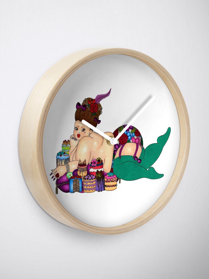 Alternate view of Let Her Eat Cake Clock