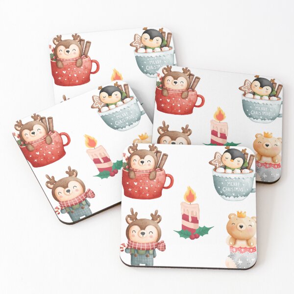 Item preview, Cute Creature Christmas Edition Sticker Pack designed and sold by ecdato.