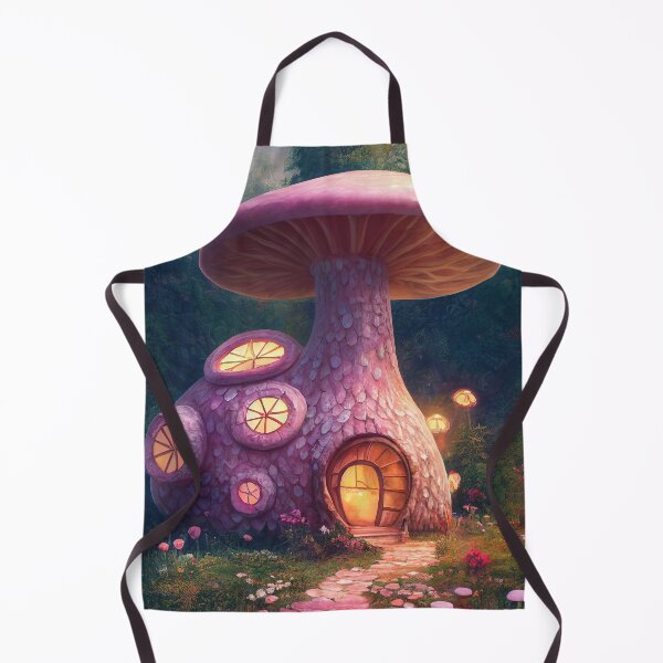 Item preview, Cute Pink Mushroom Cottage designed and sold by ArtManifestor.