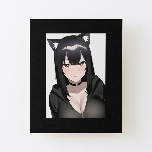 Kawaii Anime Neko Cat Girl With white hair Art Print for Sale by  TenchiMasaki