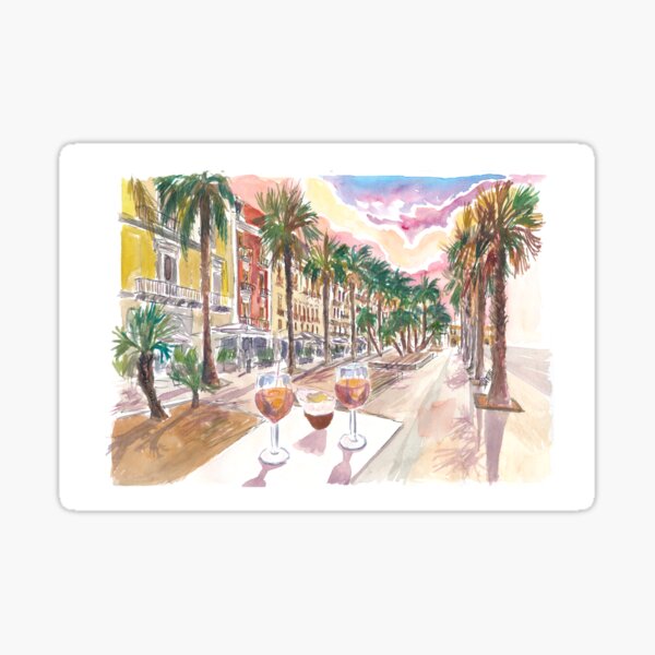 Item preview, Bari Apulia Palms and Drinks on Corso Vittorio Emanuele II designed and sold by artshop77.