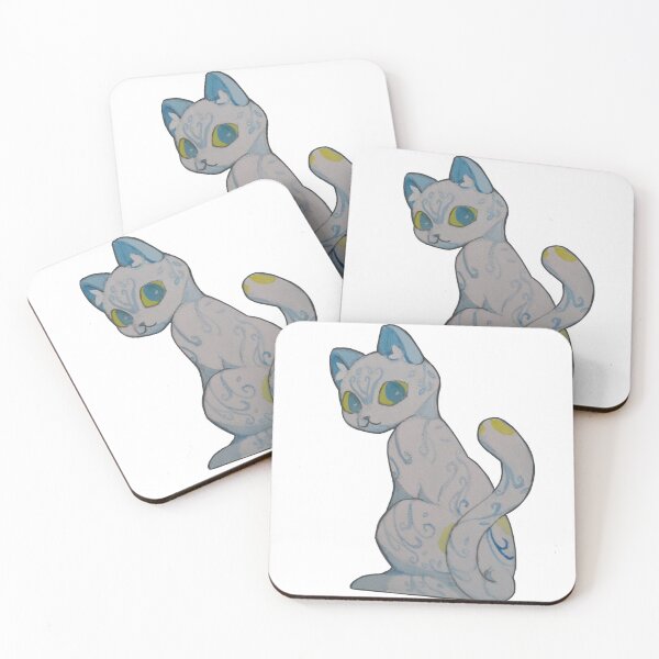 Item preview, Porcelain kitty on watercolor  designed and sold by Emmakomolo.