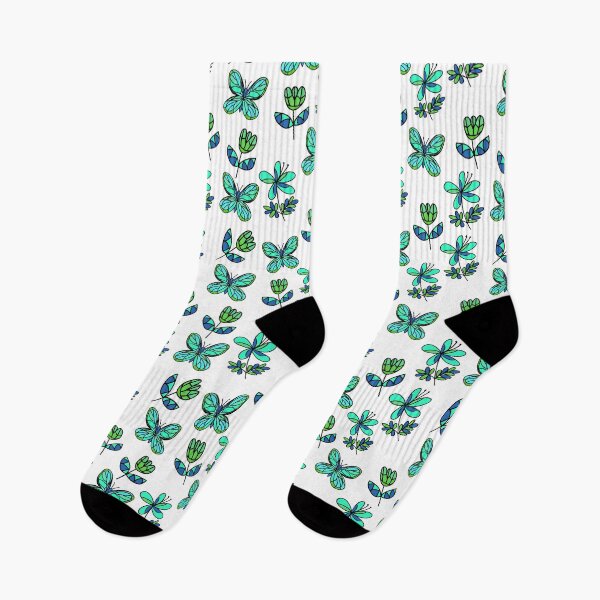 Item preview, Flowers and butterflies pattern designed and sold by stavina.