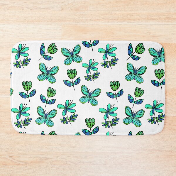 Item preview, Flowers and butterflies pattern designed and sold by stavina.