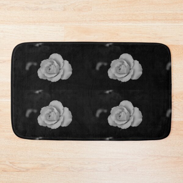 Item preview, single white rose blossom in black and white designed and sold by kall3bu.