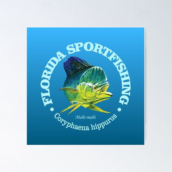 Vista previa del artículo con la obra «Pesca deportiva de Florida (Mahi-mahi)», diseñado y vendido por curranmorgan.